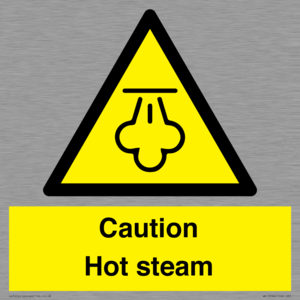 Caution Hot steam